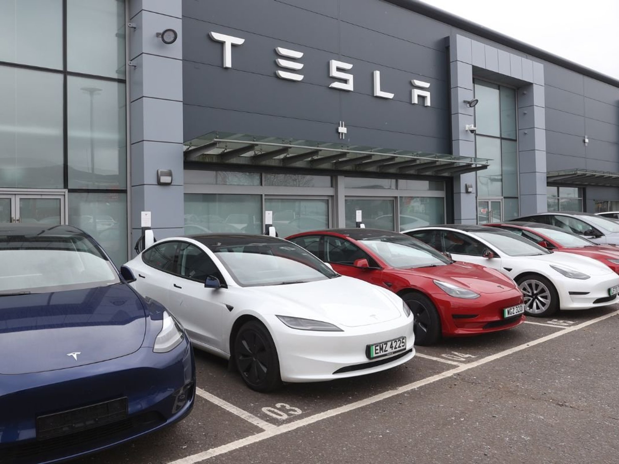 Tesla dealership in Ireland