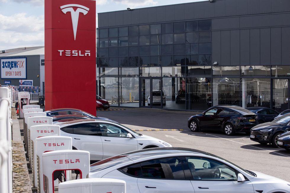 Tesla dealership in London