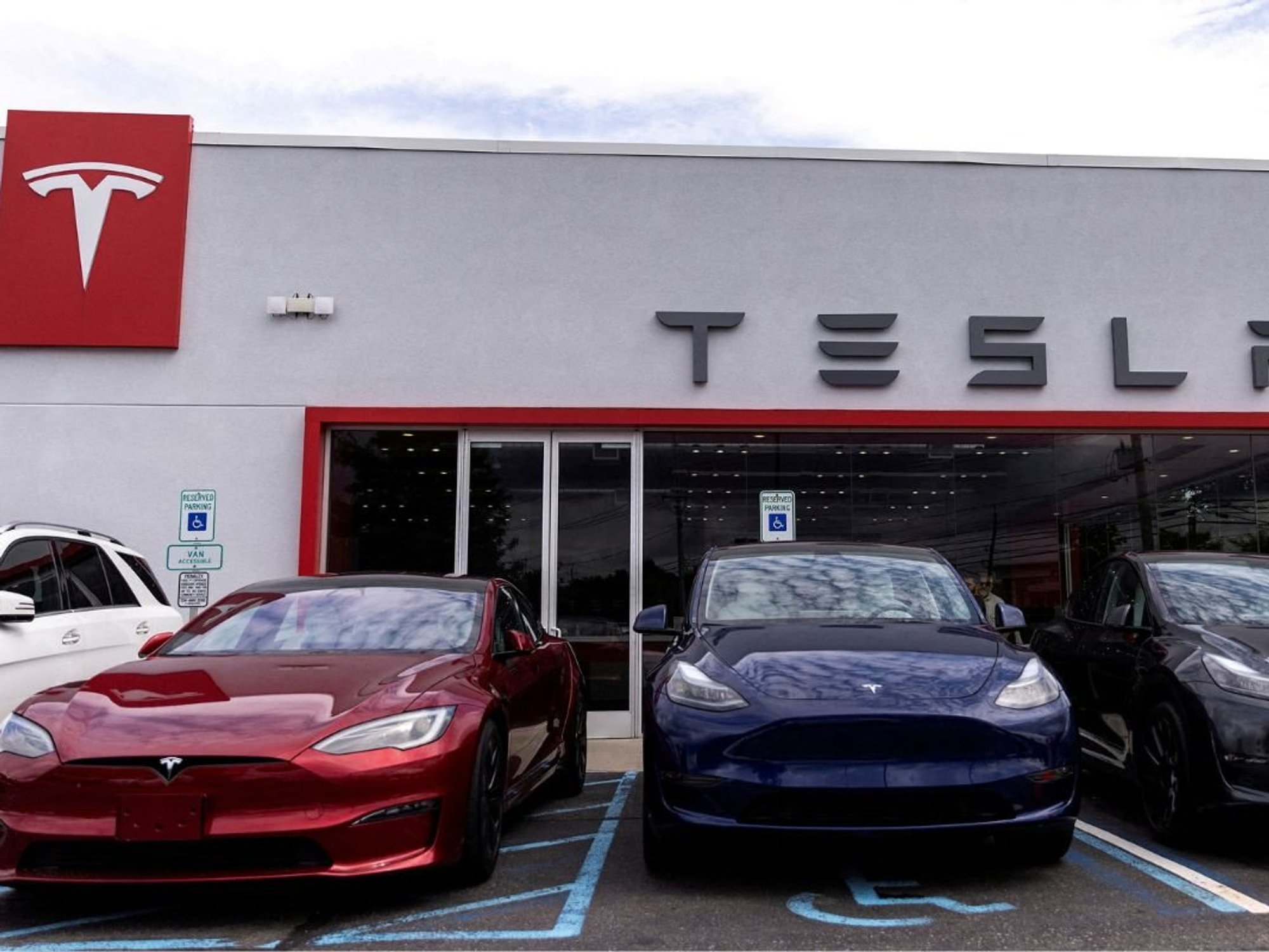 Tesla dealership in the United States