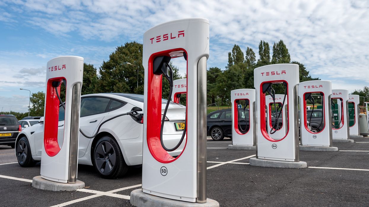 Tesla electric vehicle Superchargers