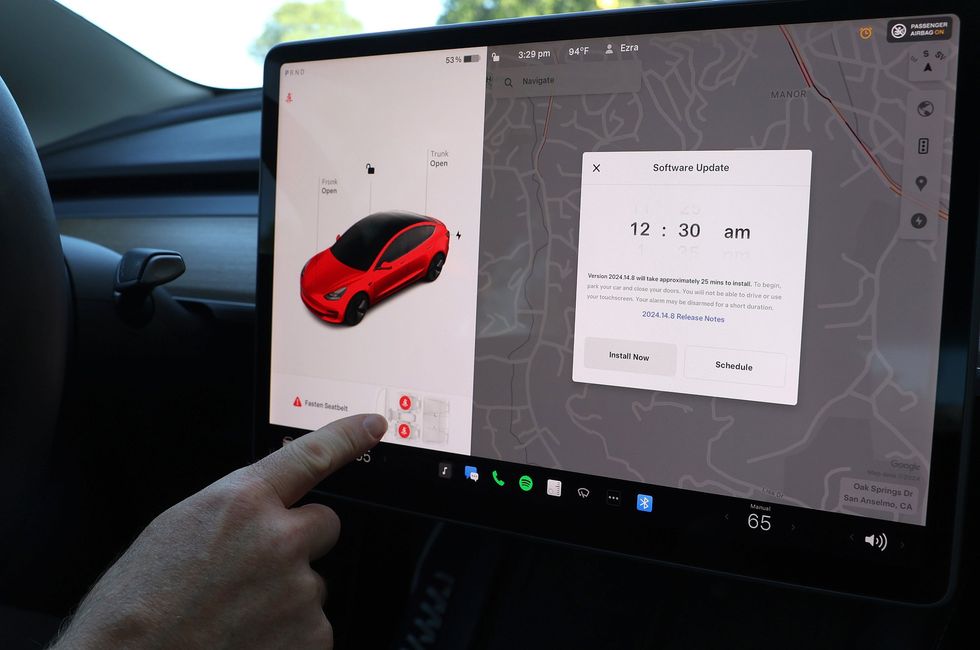 Tesla over-the-air software updates