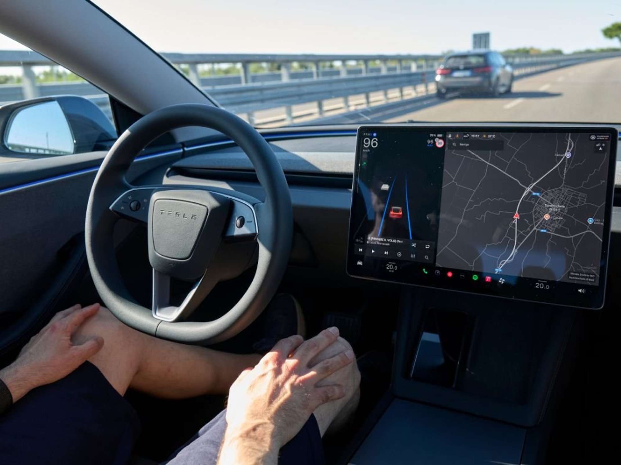 Tesla self-driving car