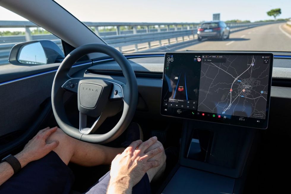 Tesla self-driving car