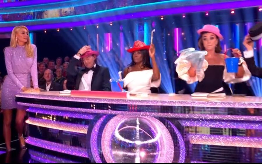 Tess Daly and the judges