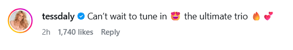 Tess Daly comment