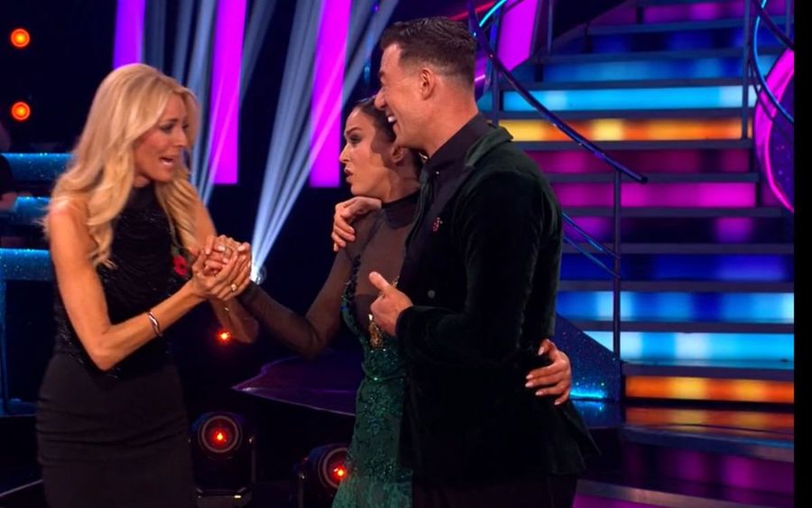 Tess Daly, Vicky Pattison and Kai Widdrington