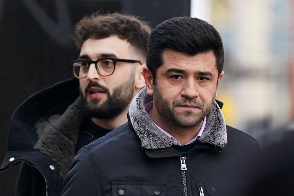 Tevfik Guccuk, outside Nottingham Crown Court, where he is accused of being a member of a gang of violent robbers, who took part in a series of high profile burglaries