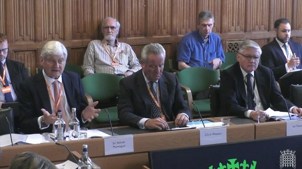 Thames Water bosses speaking in front of the EFRA Committee