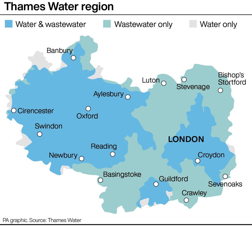 Thames Water catchment area