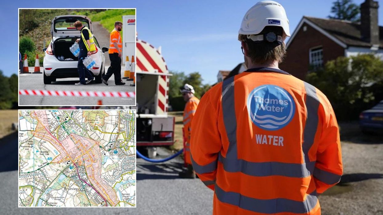 Thames Water issue 'DO NOT DRINK tap water' notice following fuel leak - bottled water stations set up