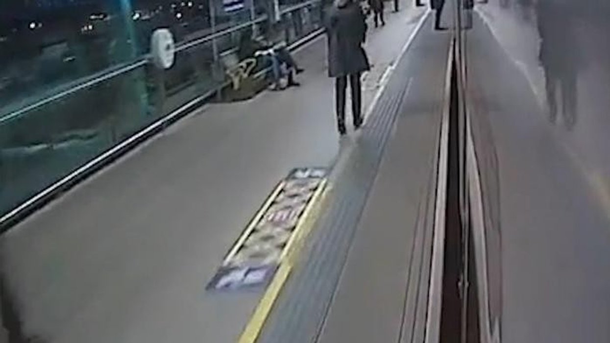 Rail passengers left STRANDED after they were told to 'get off for some air' and watched train depart without them