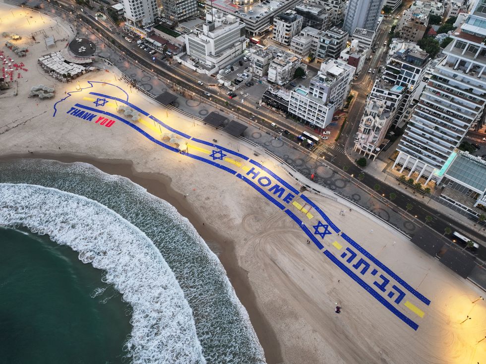 Thank you banner Tel Aviv