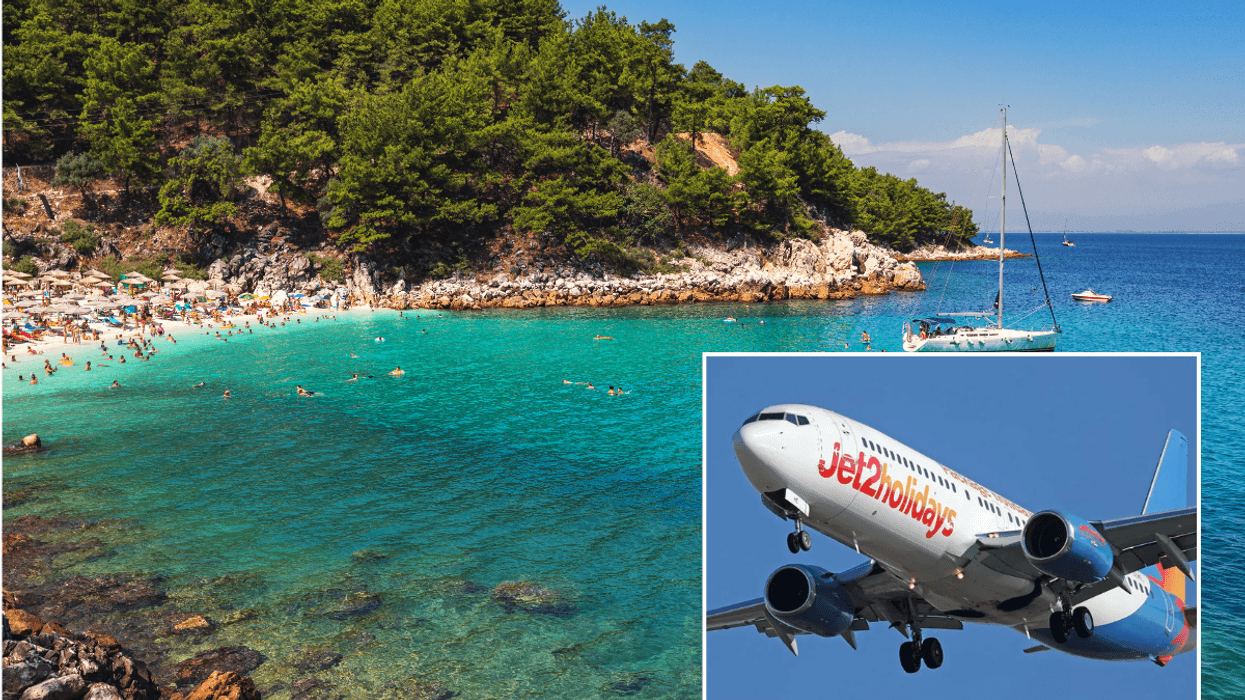 Thassos, Greece / Jet2 plane