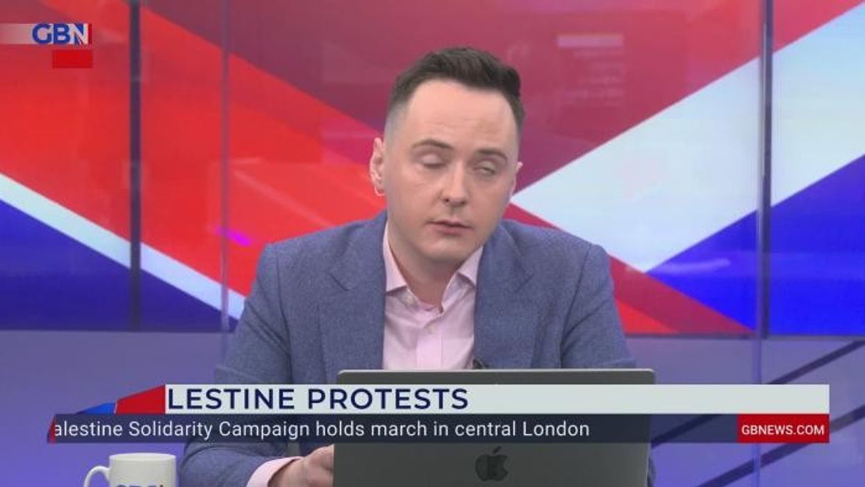 ‘That is a despicable way to behave’ Darren Grimes hits out at protestor who hijacks news segment ‘SHAME on you!’