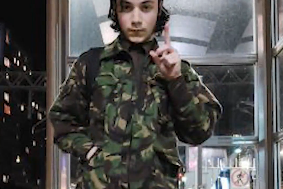 The 19-year-old (pictured above) discussed his murderous plans with an online girlfriend