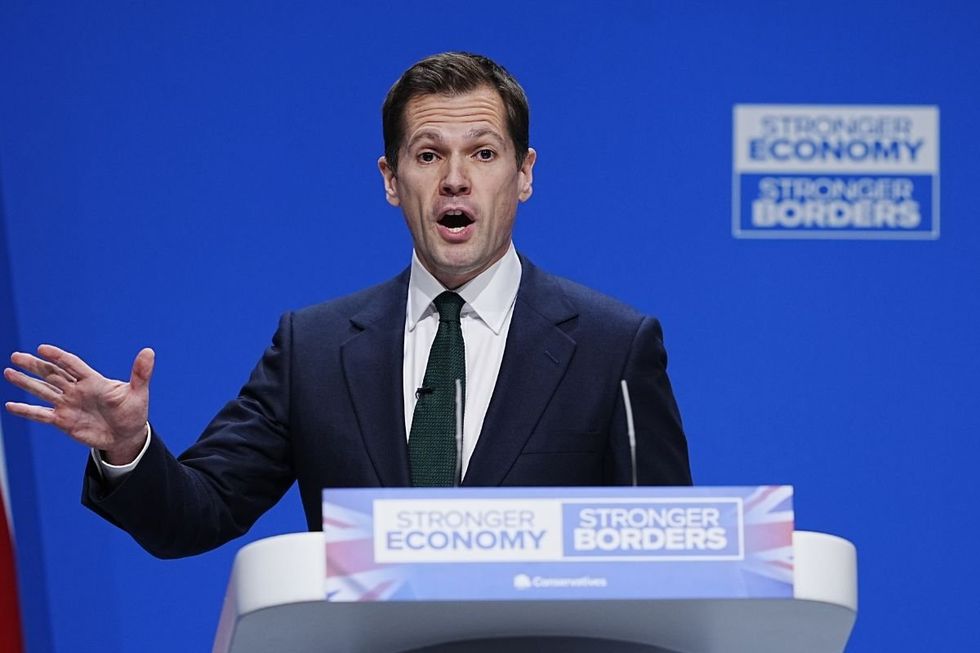 The 43-year-old's conference speech went well beyond Mr Jenrick's justice brief