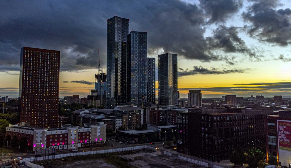 The 807-ft Viadux 2 tower has also given Mr Burnham plenty to brag about, making Manchester home to the tallest building outside of London
