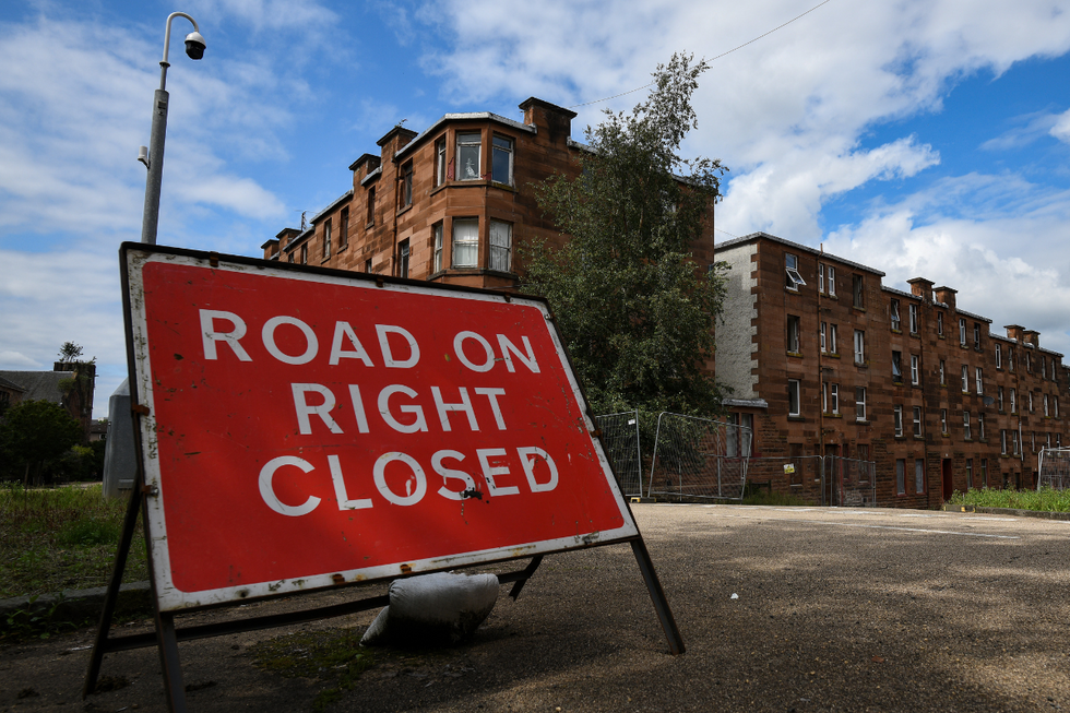The abandoned housing estate in Port Glasgow