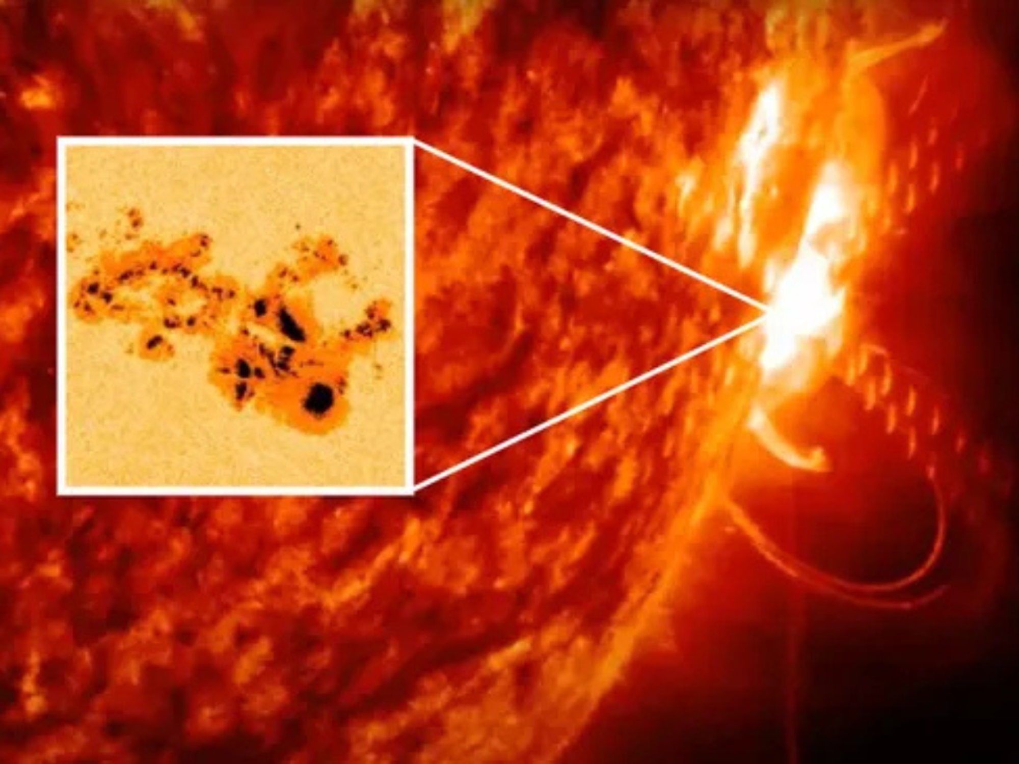 The active region, designated AR 13664