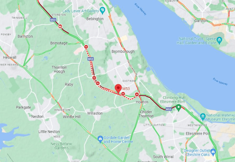 The affected route