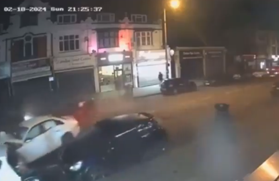 The aftermath of the accident