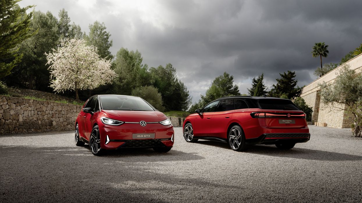 The all-electric Volkswagen ID.3 GTX and ID.7 GTX Tourer