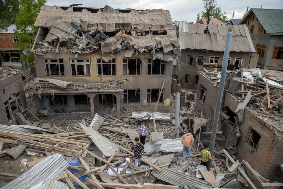 The alleged terror attack resulted in huge levels of damage