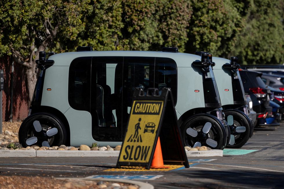 The Amazon-owned Zoox self-driving vehicle