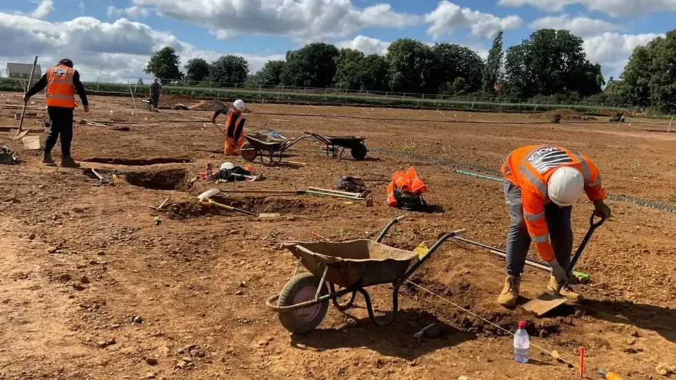 The archaeological site at Stanton Cross
