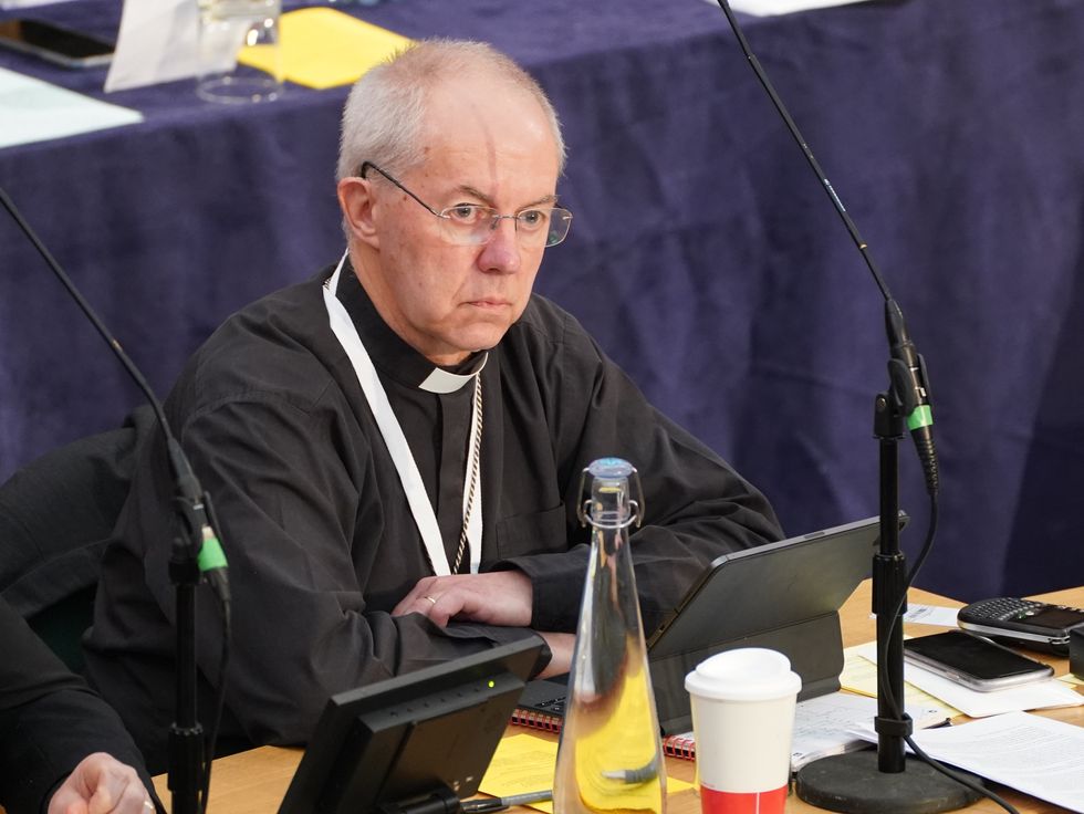 The Archbishop of Canterbury has said MPs threatened him with parliamentary action