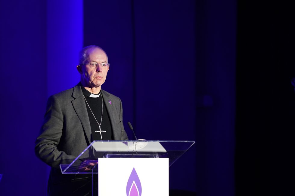 The Archbishop of Canterbury, Justin Welby, speaks at a commemorative ceremony at St John's Smith Square in London ahead of Holocaust Memorial Day. Picture date: Wednesday January 25, 2023.