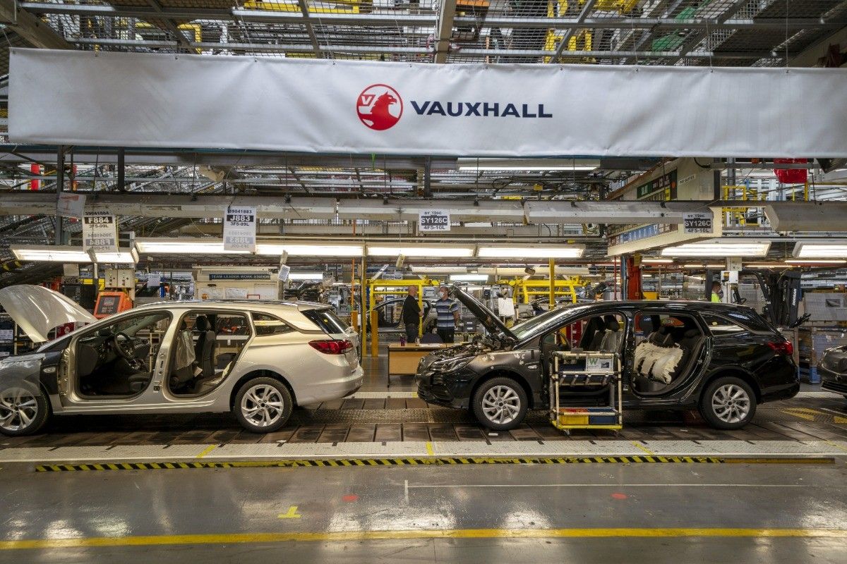 The Astra assembly line at Vauxhall's plant in Ellesmere Port