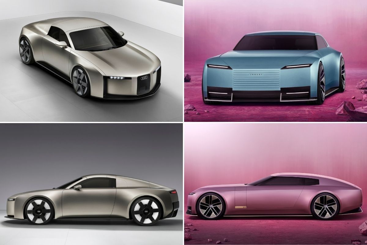 The Audi Concept C and the Jaguar Type 00