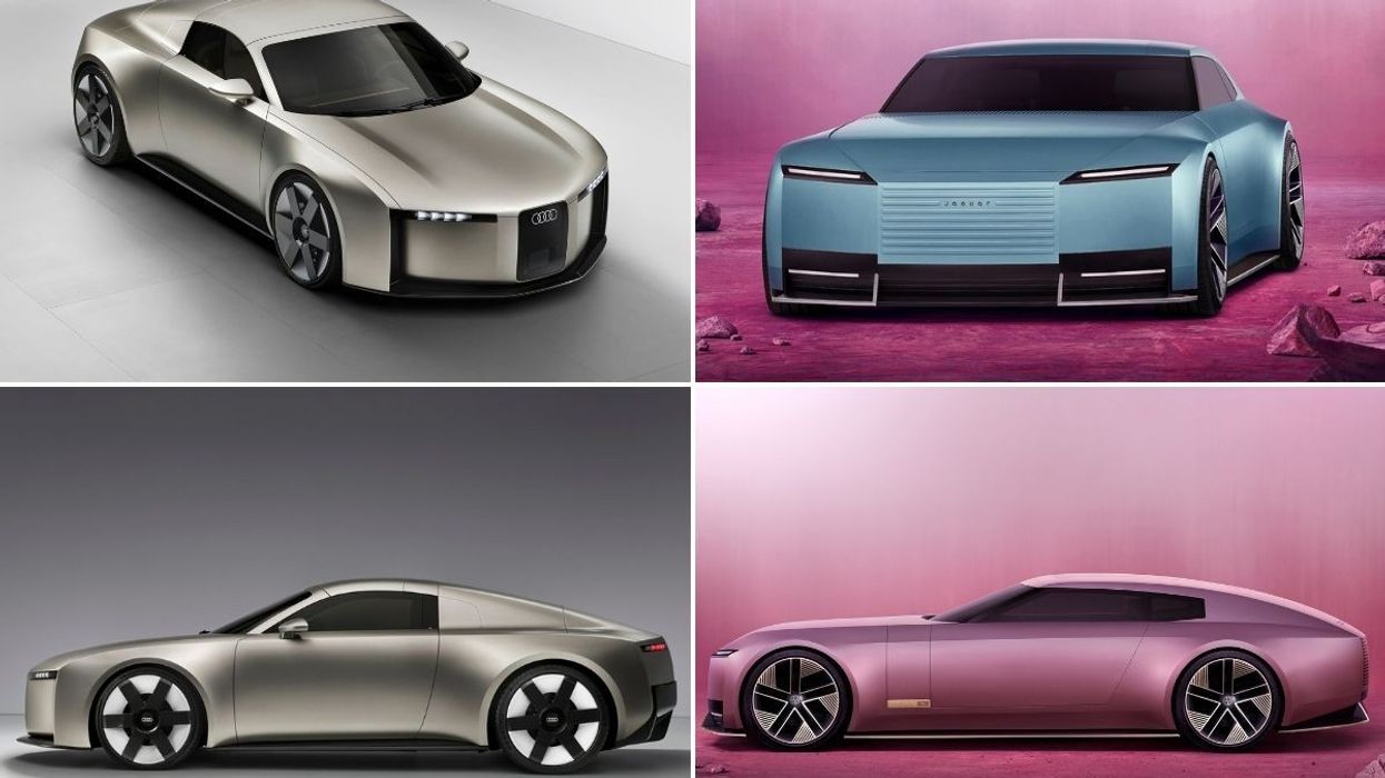 The Audi Concept C and the Jaguar Type 00