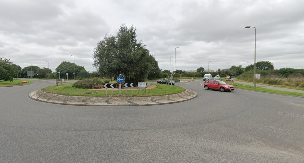 The Banbury Road roundabout in Bicester