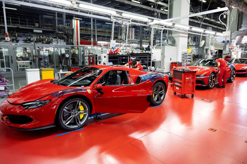 The batteries for the Ferrari Elettrica are being assembled at the brand's Maranello plant