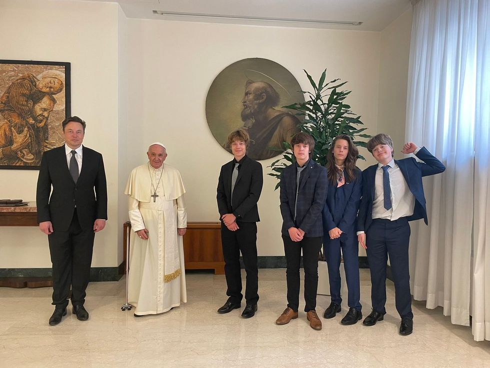 The billionaire shared this picture online
