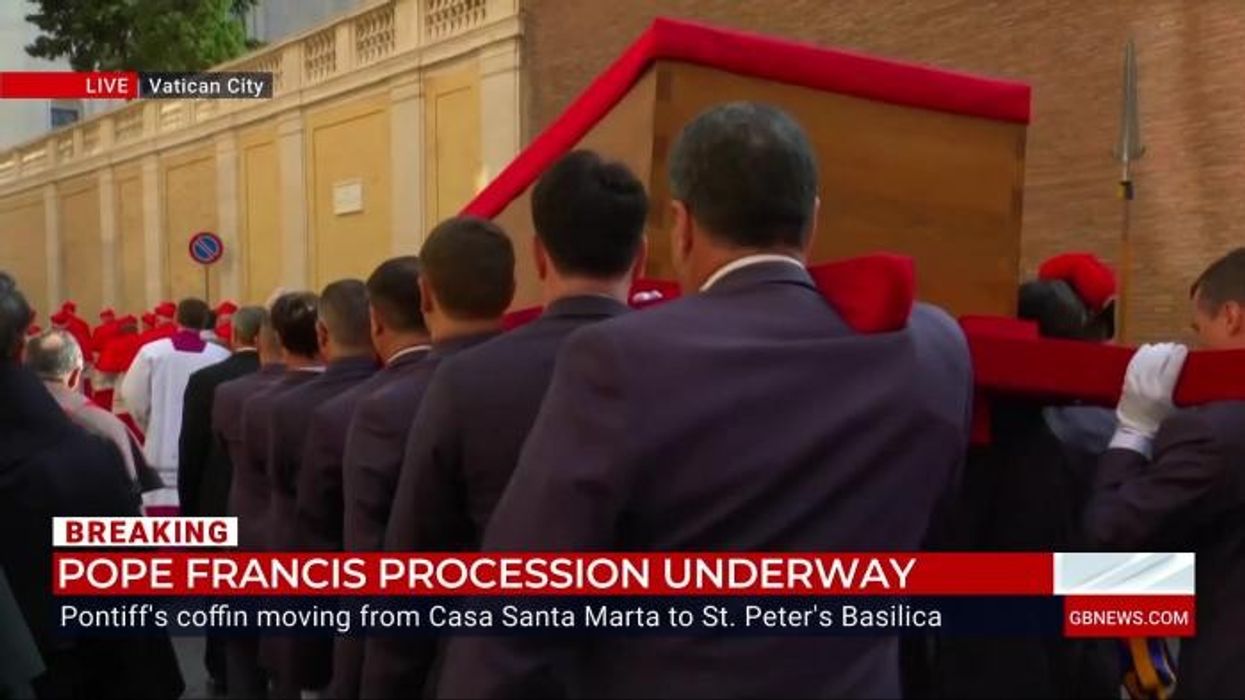 WATCH: Pope Francis's coffin is moved to St Peter's Basilica for public mourning