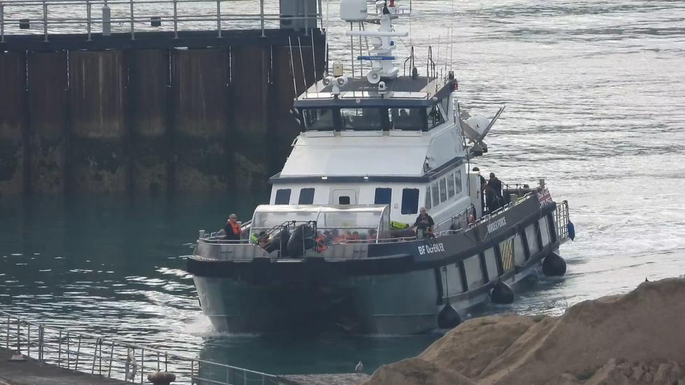 The Border Force vessel Defender