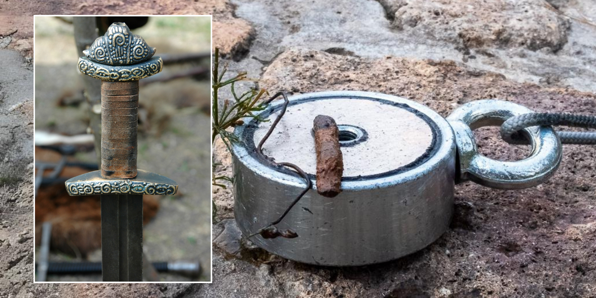 NextImg:British Museum urges detectorists not to go magnet fishing after breaking Viking sword while dredging