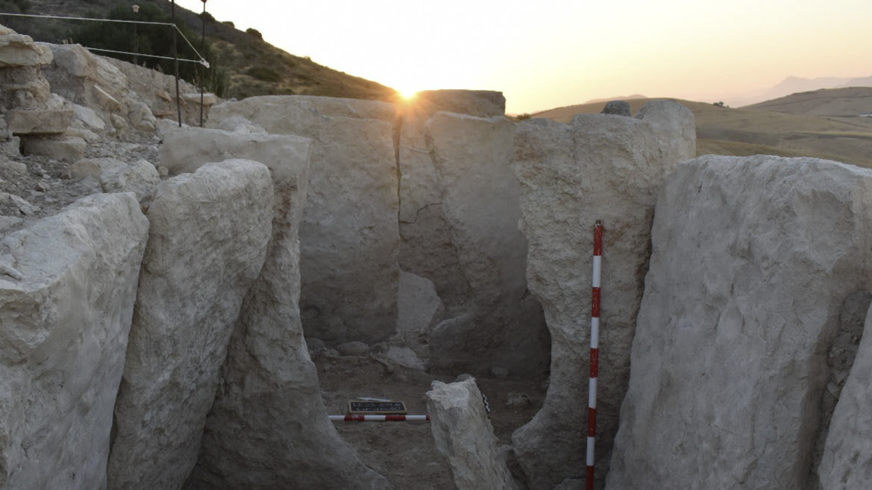 The burial site was left remarkably in tact