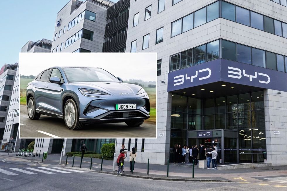 The BYD Sealion 7 and the BYD HQ in Hungary