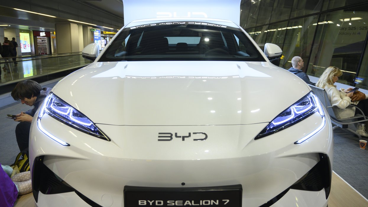 The BYD Sealion 7 electric vehicle