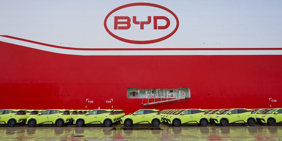 NextImg:Chinese car brand BYD to land massive ship with 7,000 electric vehicles on UK shores