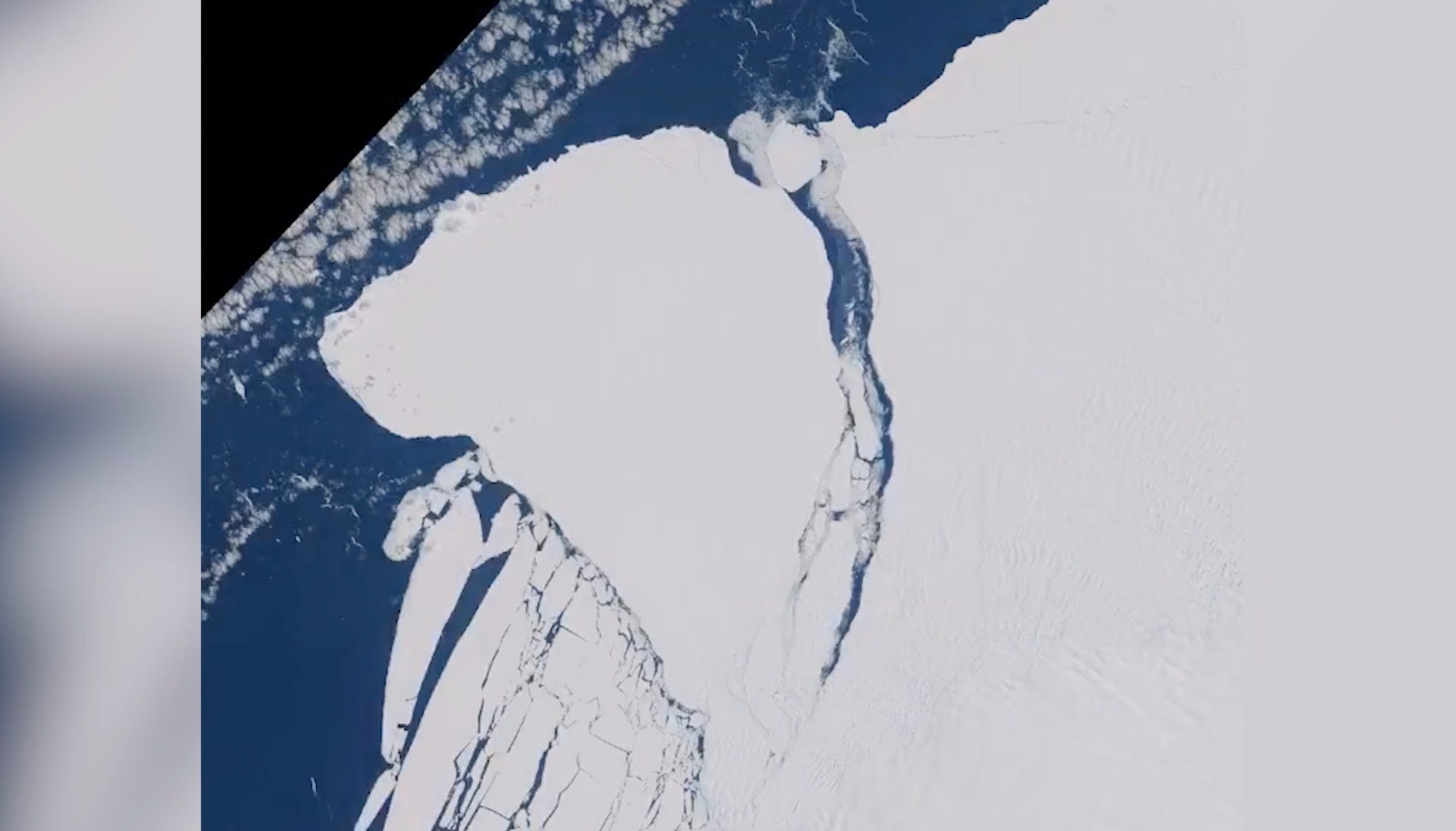 The calving is not a result of climate change.