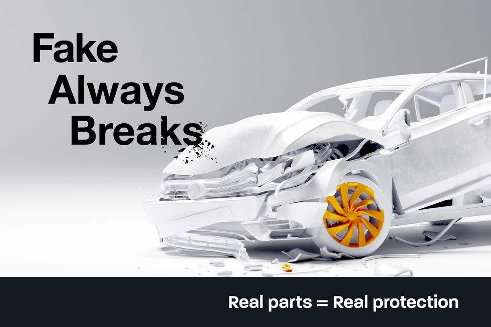 The campaign has been launched to warn drivers of the risks they face with fake parts \u200b