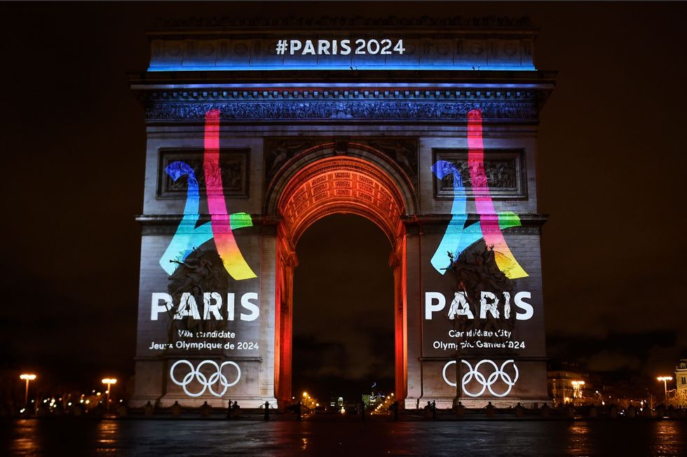 The campaign's official logo of the Paris bid to host the 2024 Olympic Games