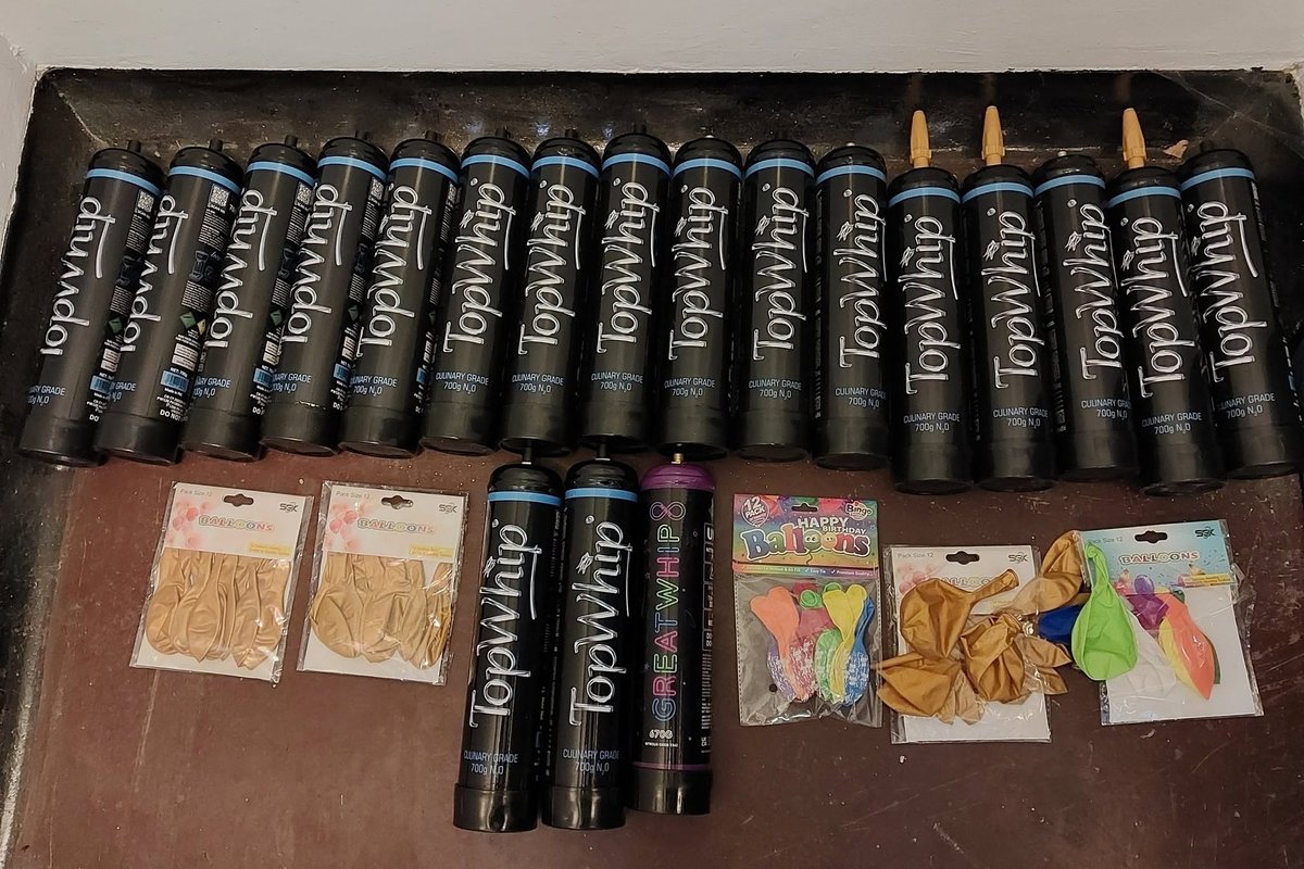 The cannisters were seized 