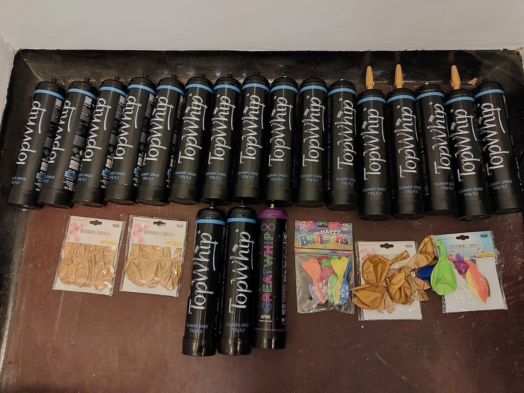 The cannisters were seized 