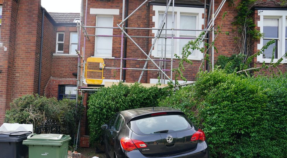 The car ended up in Mr Johnson's front garden